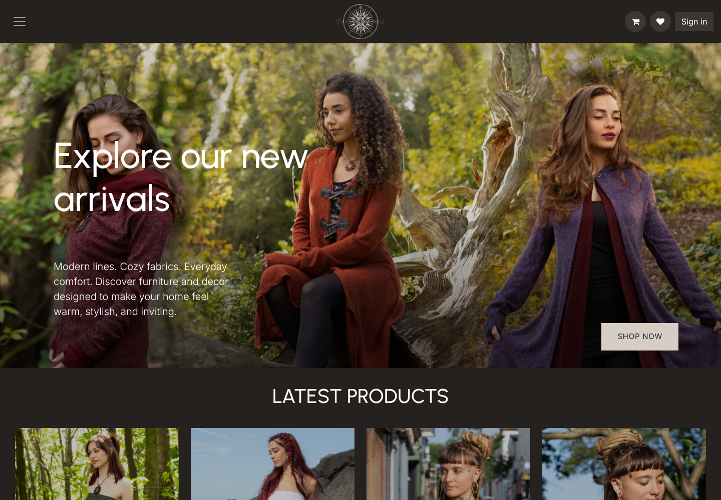 Screenshot of the Starkvilla online clothing store showing its new arrivals and product catalogue